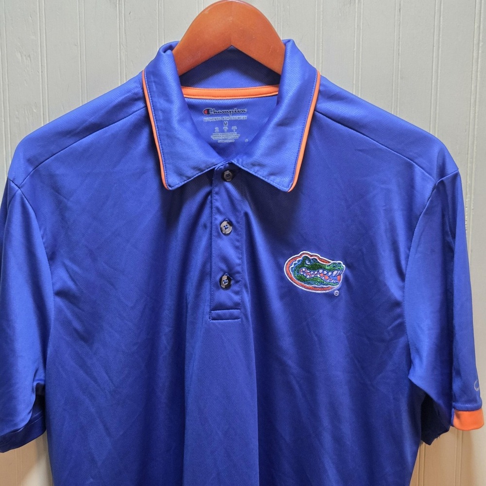 Florida Gators Shirt Mens‎ Medium Blue NCAA Football Champion Polo Golf